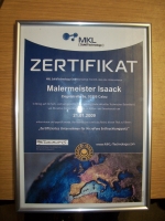 2009 Zertifikat MicroPore Entfeuchtungsputz